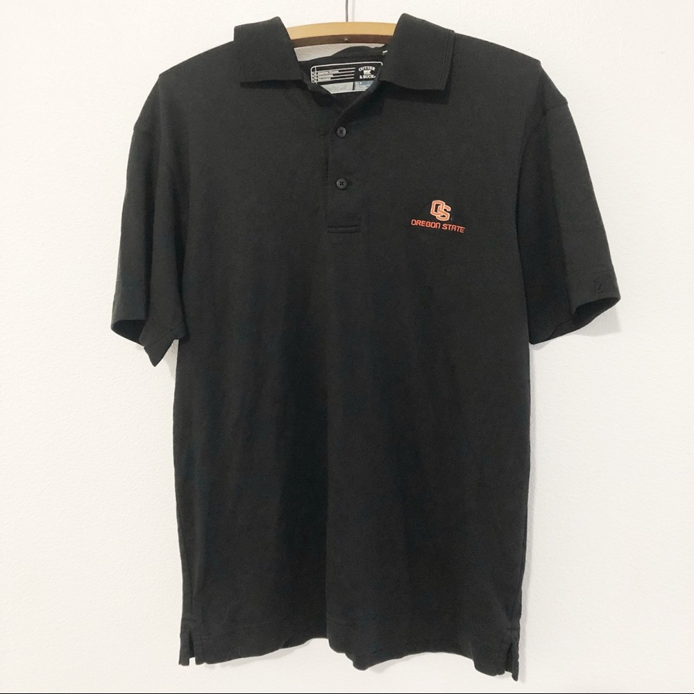 Oregon State Beavers Black Polo Mens Small